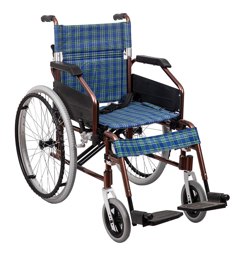 Cadeira de rodas manual ultraleve com mão