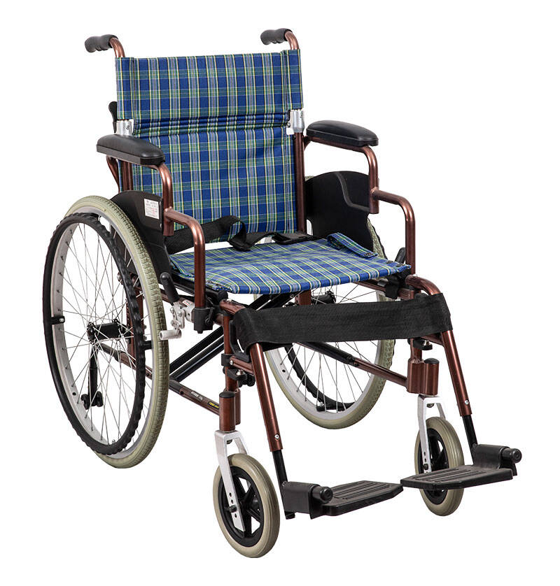 Cadeira de rodas manual dobrável leve para adultos