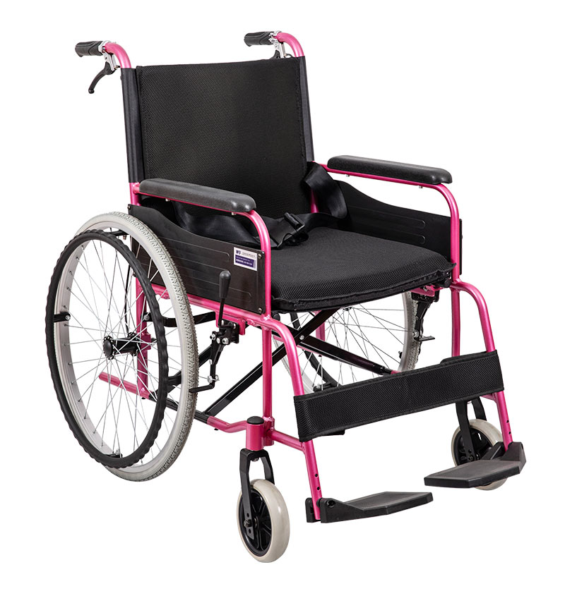 Cadeira de rodas manual leve hospitalar para idosos
