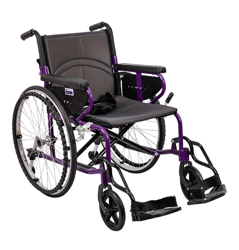 Cadeira de rodas manual dobrável médica