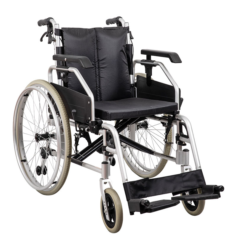 Cadeira de rodas manual de liga de alumínio leve